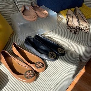 Tory Burch Flats and Sam Edelman flats. All of them for a bundle price of $175